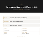 Pirámide Olfativa — Tommy Girl Tommy Hilfiger 100ML