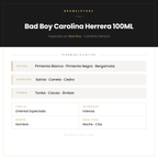Pirámide Olfativa — Bad Boy Carolina Herrera 100ML