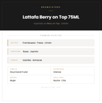 Pirámide Olfativa — Lattafa Berry on Top 75ML