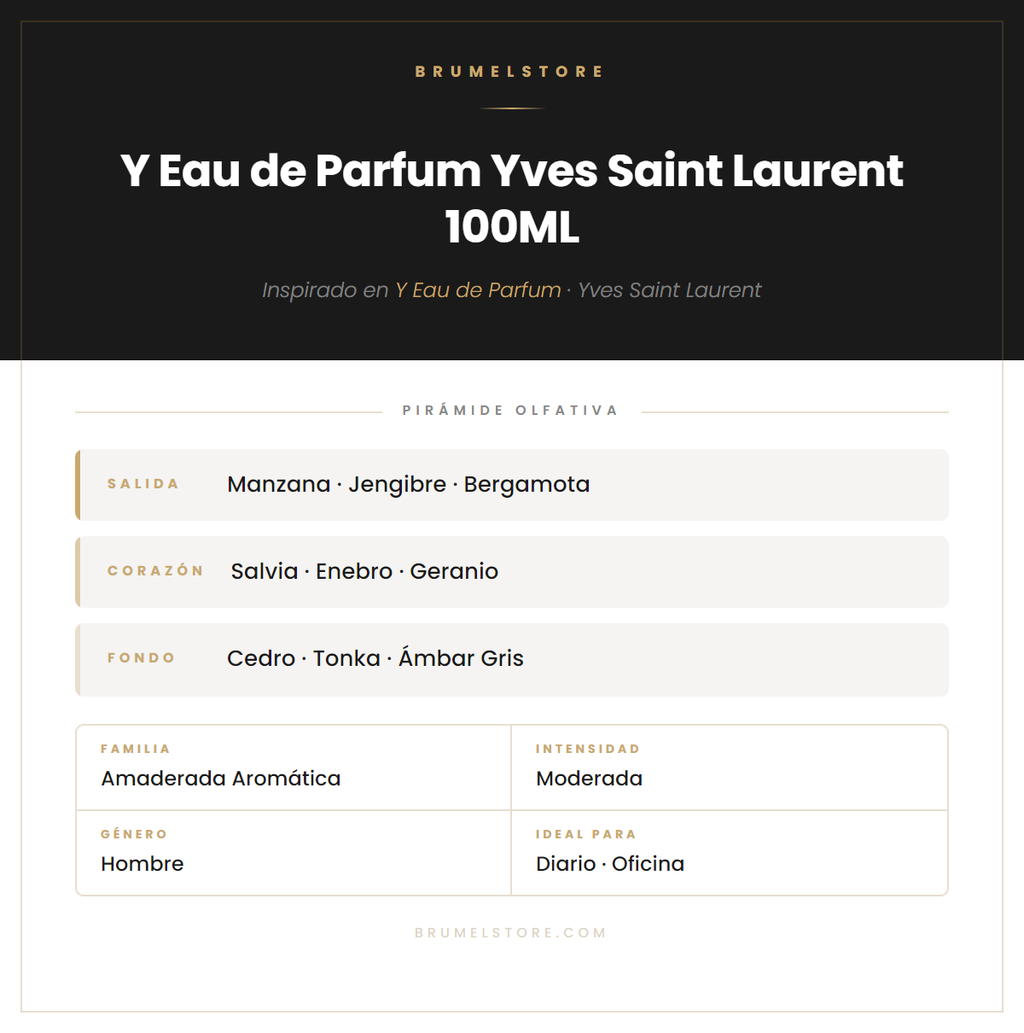 Pirámide Olfativa — Y Eau de Parfum Yves Saint Laurent 100ML