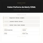 Pirámide Olfativa — Kalan Parfums de Marly 125ML