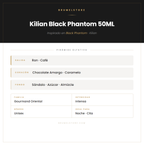 Pirámide Olfativa — Kilian Black Phantom 50ML