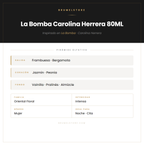 Pirámide Olfativa — La Bomba Carolina Herrera 80ML