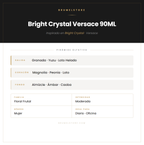 Pirámide Olfativa — Bright Crystal Versace 90ML