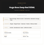 Pirámide Olfativa — Hugo Boss Deep Red 100ML