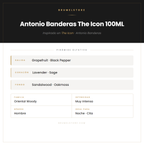 Pirámide Olfativa — Antonio Banderas The Icon 100ML