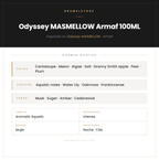 Pirámide Olfativa — Odyssey MASMELLOW  Armaf 100ML
