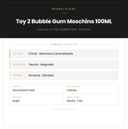 Pirámide Olfativa — Toy 2 Bubble Gum Moschino 100ML
