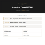 Pirámide Olfativa — Aventus Creed 100ML