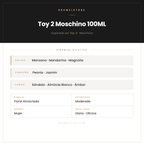 Pirámide Olfativa — Toy 2 Moschino 100ML
