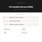 Pirámide Olfativa — CH Carolina Herrera 100ML