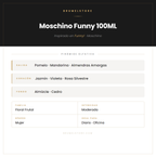 Pirámide Olfativa — Moschino Funny 100ML