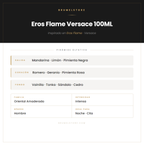 Pirámide Olfativa — Eros Flame Versace 100ML