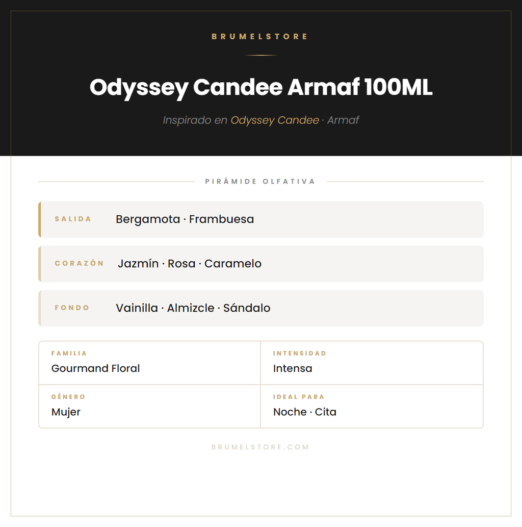 Pirámide Olfativa — Odyssey Candee Armaf 100ML