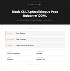 Pirámide Olfativa — Black XS L'Aphrodisiaque Paco Rabanne 100ML