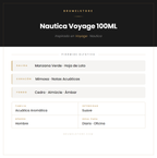 Pirámide Olfativa — Nautica Voyage 100ML