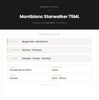 Pirámide Olfativa — Montblanc Starwalker 75ML