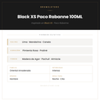 Pirámide Olfativa — Black XS Paco Rabanne 100ML