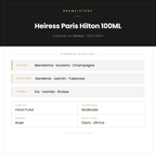 Pirámide Olfativa — Heiress Paris Hilton 100ML