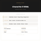 Pirámide Olfativa — Chanel No 5 100ML