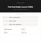 Pirámide Olfativa — Polo Red Ralph Lauren 125ML