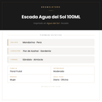 Pirámide Olfativa — Escada Agua del Sol 100ML